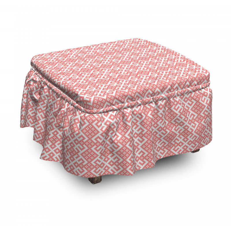Box Cushion Ottoman Slipcover