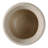 Hooge Planter Pottery Cement Tripod Feet Rustic Texture For Home Or Garden - 9" Ivory & Beige