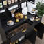 Garde-manger de 72,8 po de hauteur Latitude, armoire avec portes de grange coulissantes, armoire de bar pour la salle à manger-1971437597