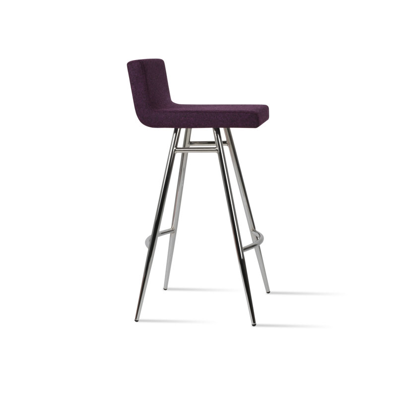 Tabouret de comptoir et de bar Dallas, Tabouret court (hauteur du siège 23"), Chrome