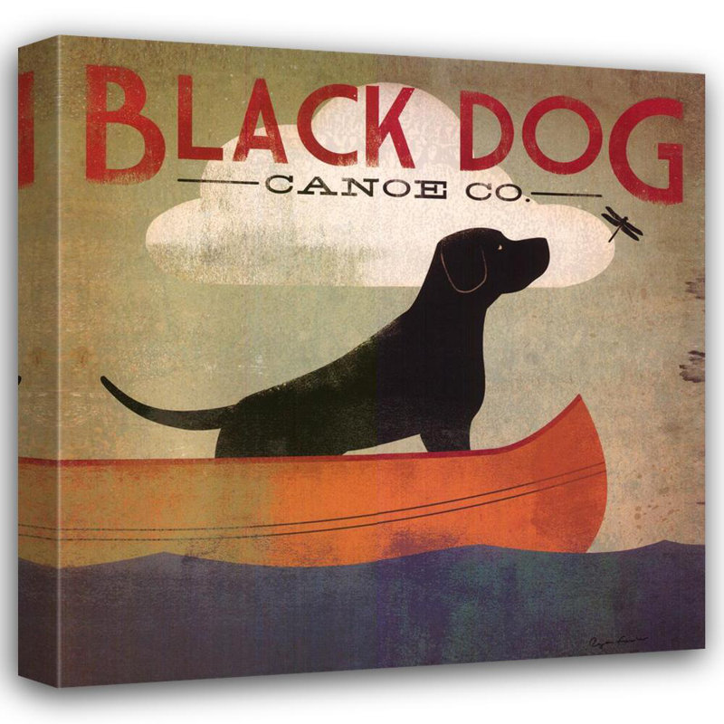 Black Dog Canoe, H 36 po x l 36 po
