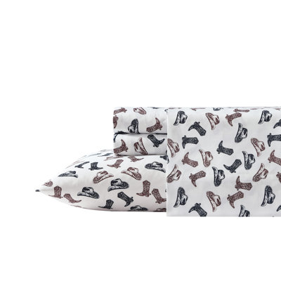 Wrangler Printed Cozy Novelty Sheet Sets