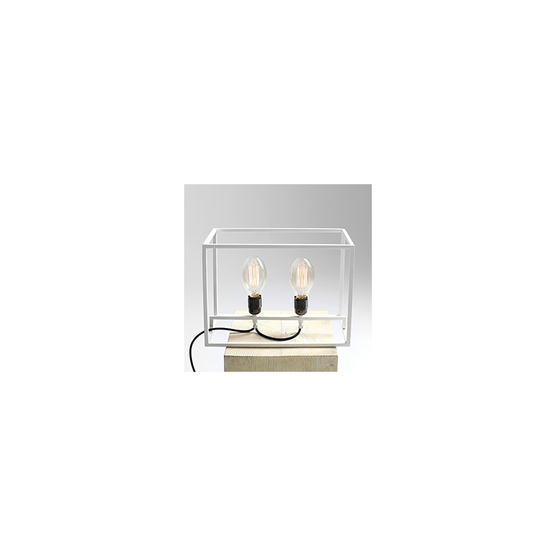 Metal Novelty Lamp, White