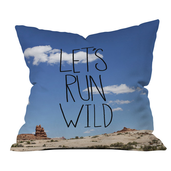 Coussin extérieur Let's Run Wild x Moab, 18 po x 18 po