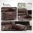 Breathable Leather Massage Recliner Chair Manual Living Room Reclining Sofa-1933741927