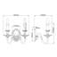 Baddesley Steel Candle Wall Light