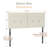 Upholstered Headboard Queen Size  Faux Leather
