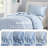 Intelligent Design Liv Blue Charming Ruffle Bow Reversible 2-Piece Twin/Twin XL Quilt Set-124242114-124242115