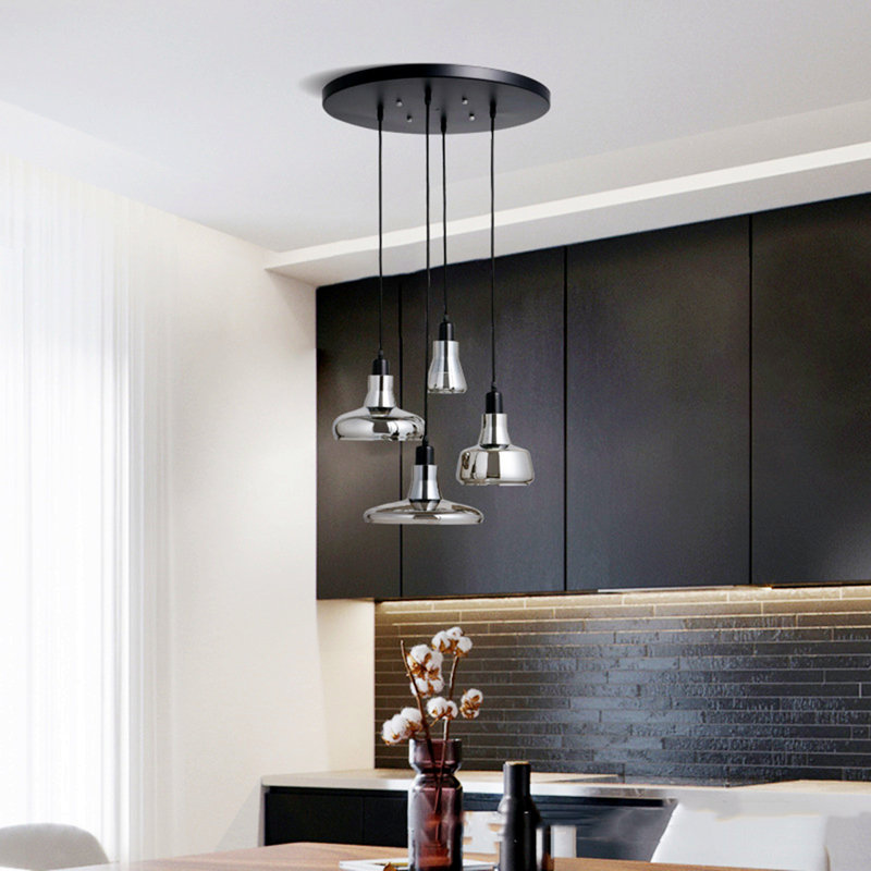 Dontre 4 - Light Black Cluster Pendant