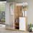 Hall Tree 57.95'' Wide with Shoe Storage-2121393189