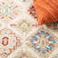 Tapis en laine / coton noué à la main de style sud-ouest en ivoire / beige-1261581628