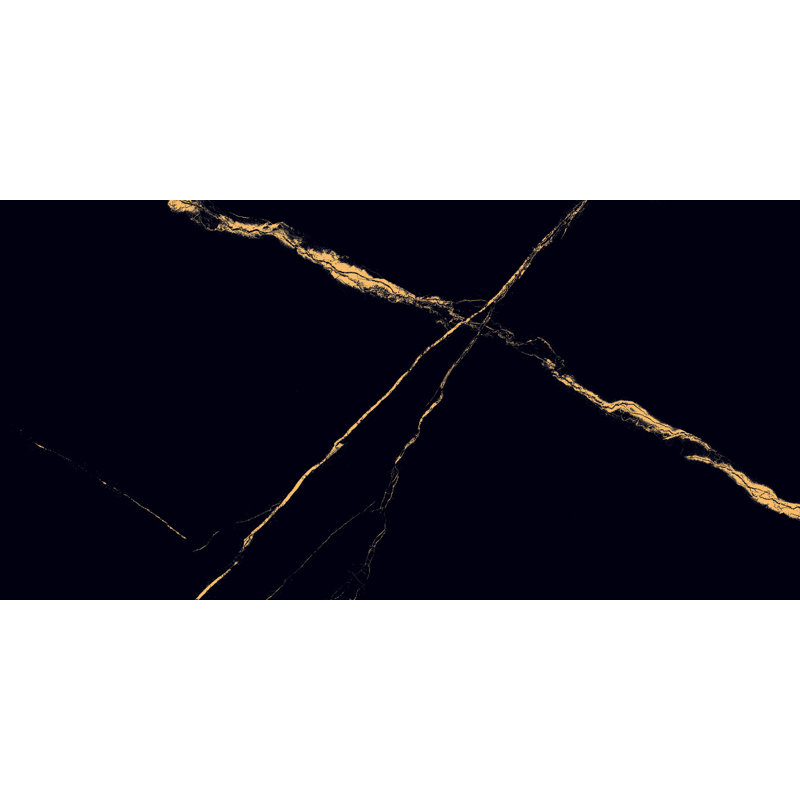 Marques Gold Black Polished (24x48)