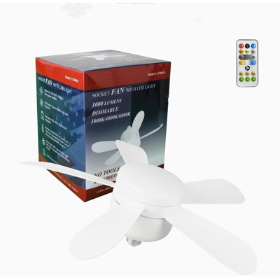 5'' Stainless Steel LED Bowl Ceiling Fan Light Kit