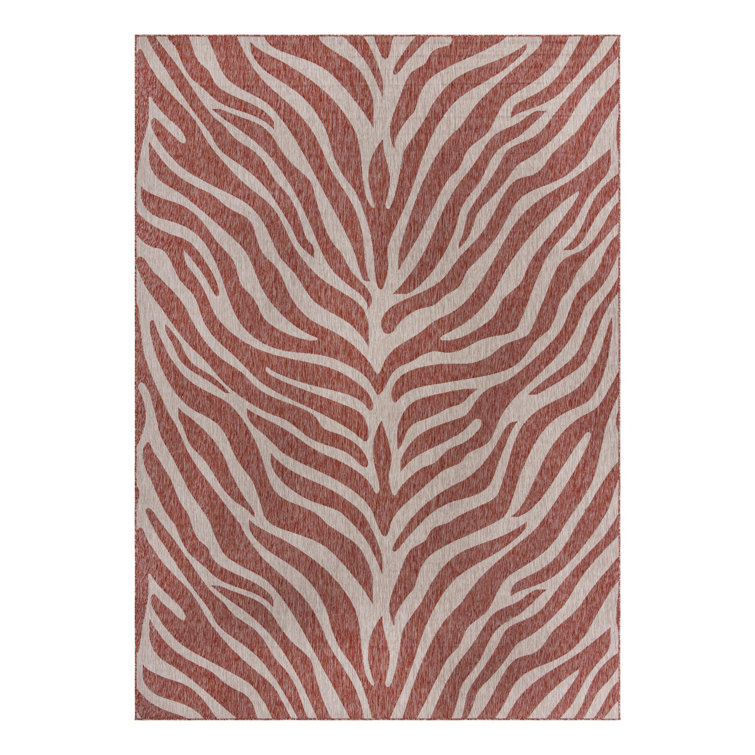 Rust Red Tsavo Indoor/Outdoor Safari Rug