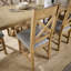 Ciro 2.3m Extending Dining Table & Oak Set 6 Cross Back Chairs-2012532549