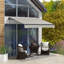 Auvent de terrasse rétractable en polyester 59,1 po Outsunny-96585112-96585109