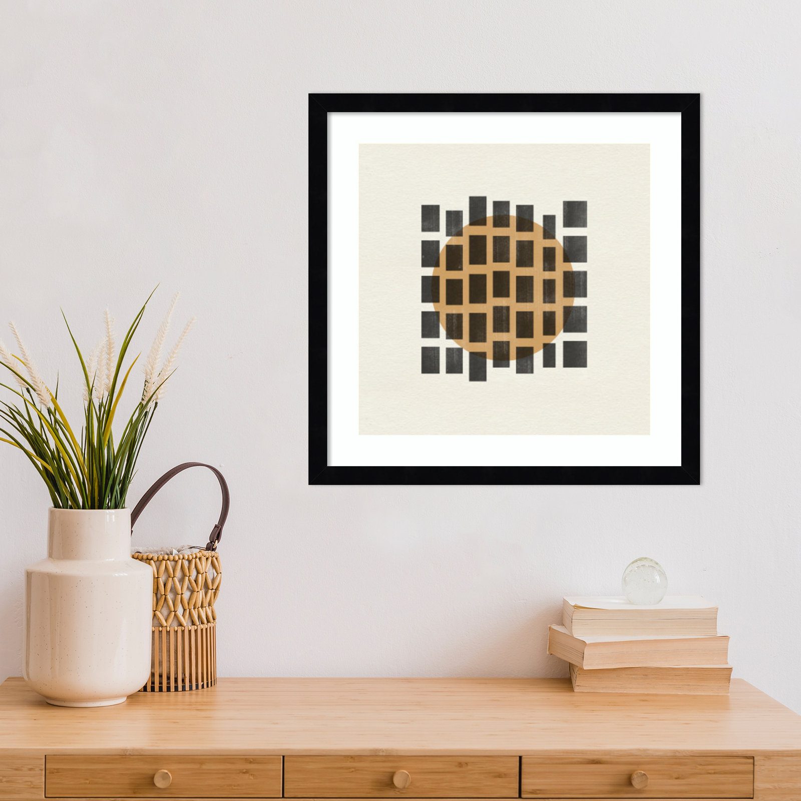 Giese "Paper Object No. 8" Print, Black, 17" H x 17" W