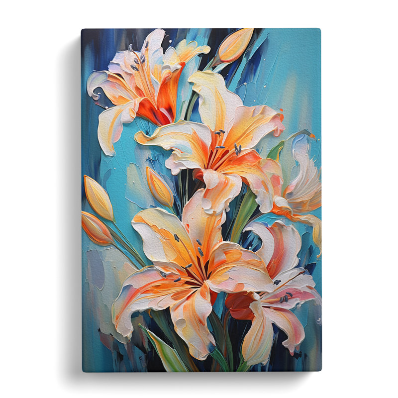 Floral Expressionism - Print, 76cm H x 50cm W x 3cm D