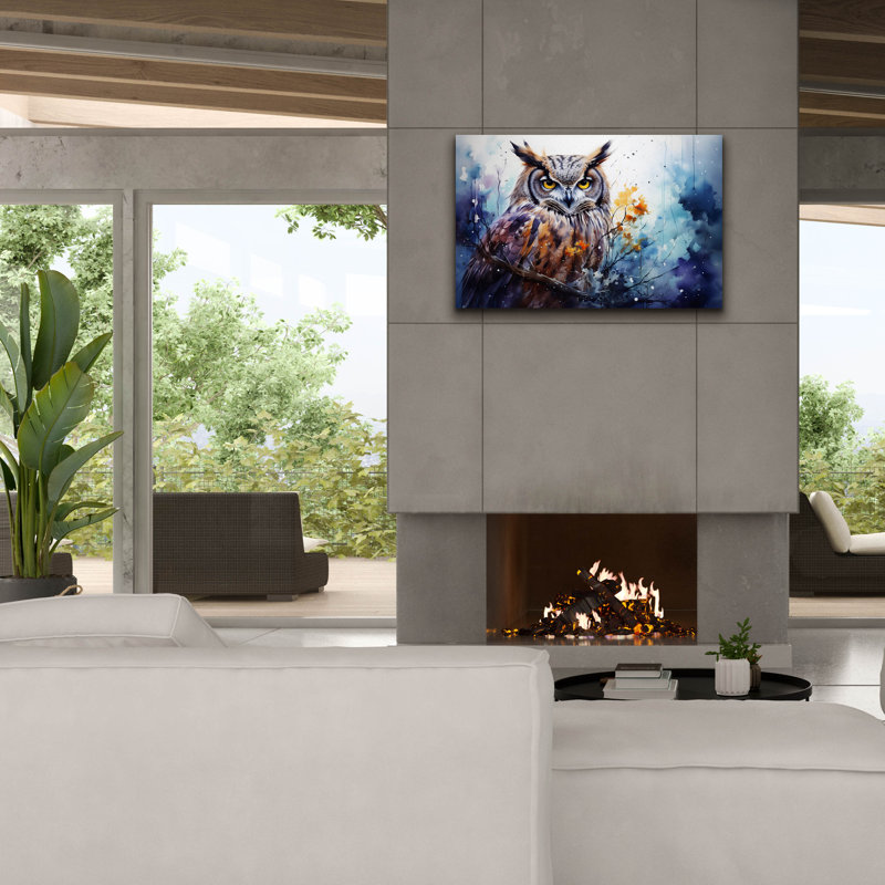 «Epic Graffiti», «Wild Life Of Predators In Watercolor 2» par Momart, art mural sur toile, H 26 po x l 40 po x P 1,5 po