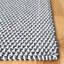 Tapis bleu en coton tissé à plat à la main Bernella-1780801037