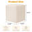 Square Upholstered Ottoman With Solid Wood Frame-89525814