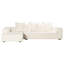 Canapé modulaire rembourré de 118 po avec méridienne Winnetka-81089230-81089229