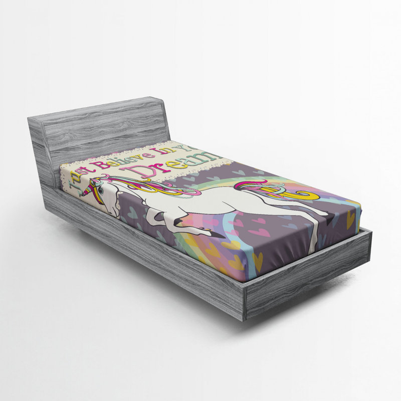 Feminine Microfiber Fitted Sheet, Twin Fitted Sheet
