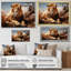 " Lion Savannah Majesty Oil I "-1828842990-1828842991
