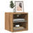 vidaXL Bedside Cabinet with LED Lights Storage Side Table Floating Nightstand