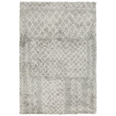 Jeri Hand-Knotted Gray Area Rug