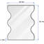 Miroir mural 30 po x 35 po rectangulaire avec 2 côtés ondulés-971056183