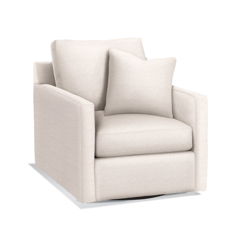 Fauteuil pivotant de 36 po de largeur Bel-Air, Rayures bleues / beiges 0209-61