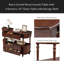 Console rétro en bois courbé avec 3 tiroirs, table d'entrée de 43 po avec tablette de rangement, canapé derrière le canapé avec pieds en bois massif pour le couloir du salon-763153483
