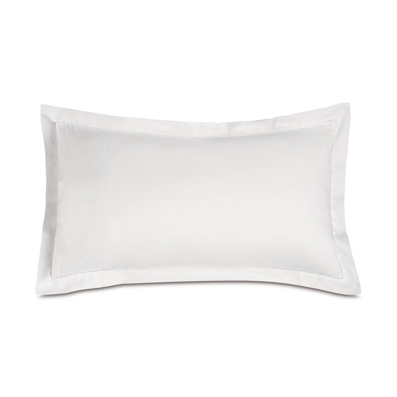 Deluca Cotton Pillow Sham, King, White