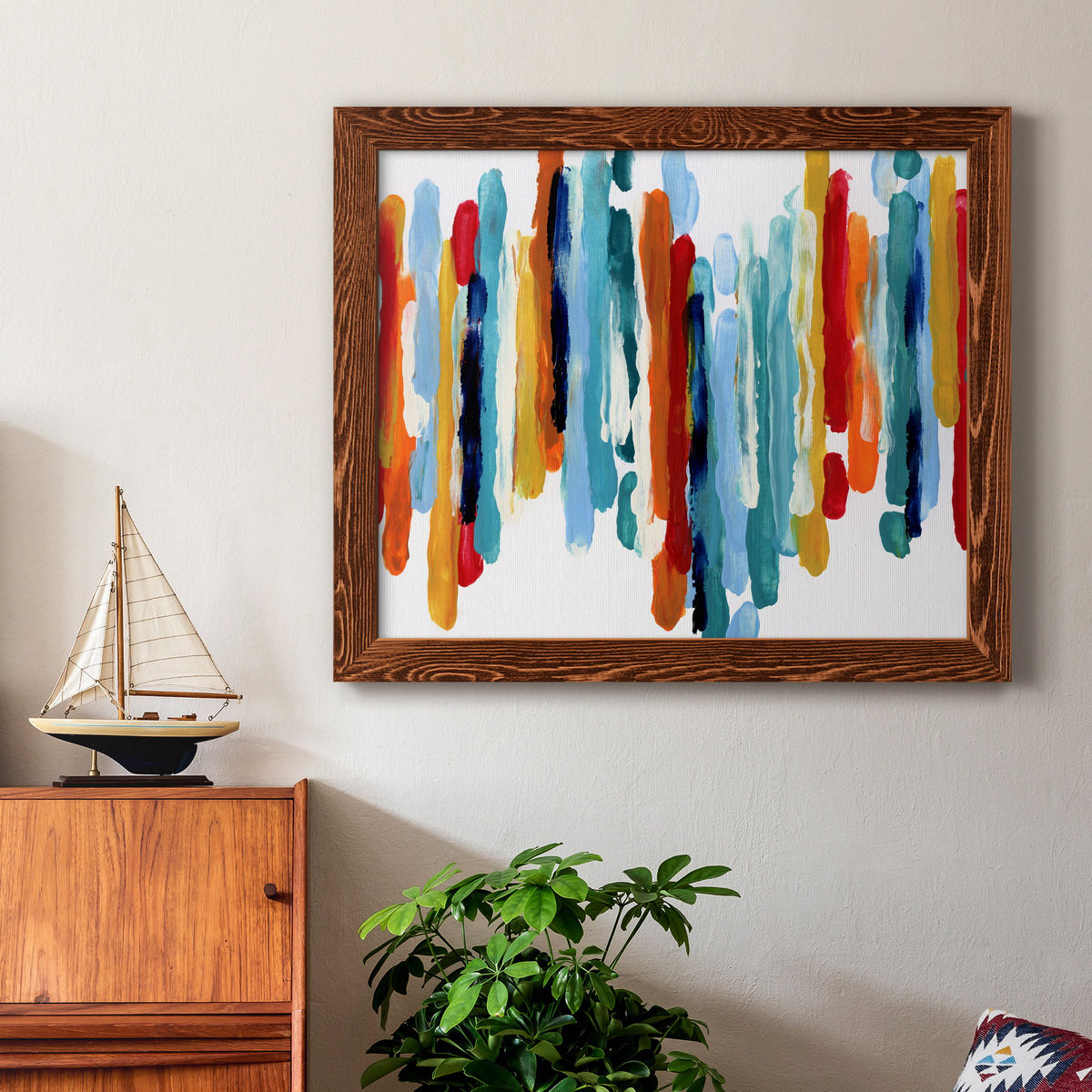 Wrought Studio Captive Color I - Picture Frame on Canvas - Wayfair Canada