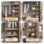 5 Pack Wire Shelf Liners, 24 X 12 Inch Foamed Pvc Wire Rack Covers, Walnut Wood Grain Decorative Shelf Protector, Removable Non-slip Shelving Pad For Kitchen Pantry Closet Cabinet Storage Organization