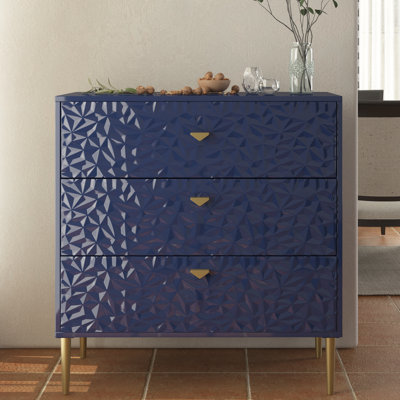 Commode en bois 3 tiroirs Bakke