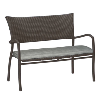 Skye Wicker Garden Bench