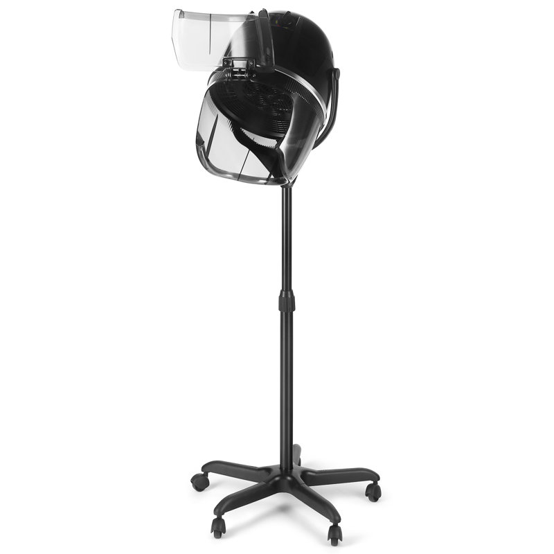 Séchoir à cheveux à hauteur ajustable avec roulettes et minuterie