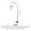 Lampe sur pied en fer forgé italien et verre minimaliste-1608673301