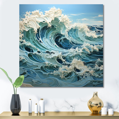 Blue Kinetic Waves IV - Imprimé