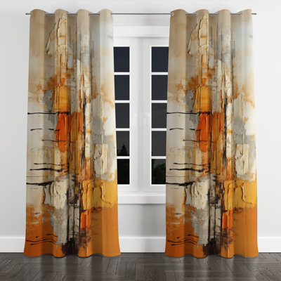 Anayia - Abstract Collages Grommet Curtain - Velvet Room Darkening - 1 Panel