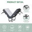 Lit pliant 75 po x 38 po avec matelas en mousse à mémoire de forme de 5 po, taille simple, portable