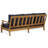 Clairmont Teakwood Patio Sofa-112272350