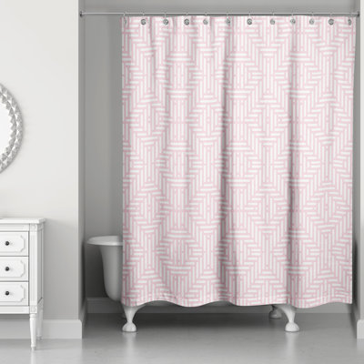 Rideau de douche simple géométrique Travers