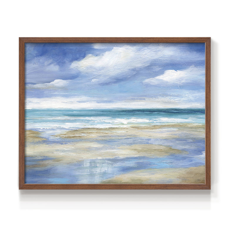 Washy Coast I - Impression encadrée - Restickable, Noyer, H 11 po x l 14 po