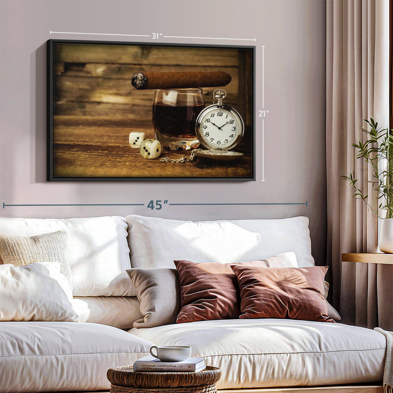 «Late Night Drinks», reproduction sur toile, H 21 po x l 31 po