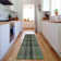 Premium Machine Washable Cerrito AMF548 Green Rug