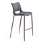 Chaise de comptoir Ace gris foncé et noyer-1660960946