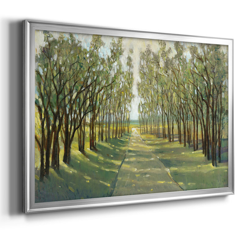 " Forest Path ", 30" H x 44" W x 1.5" D, Silver